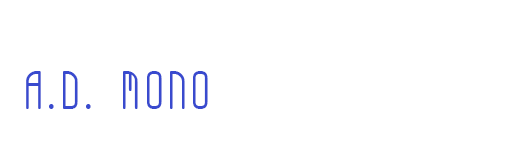 A. D. Mono Font