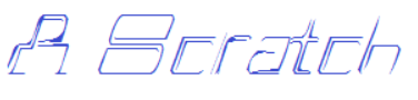 A Scratch Font