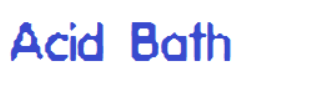 Acid Bath Font