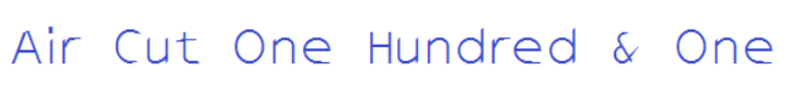 Air Cut Font