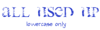 All Used Up Font