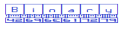 Binary -BRK- Font