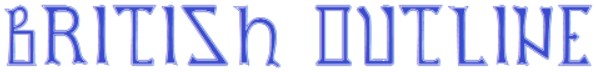 British Outline Majuscules Font