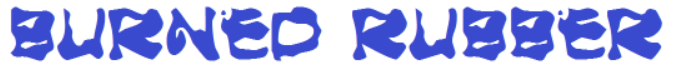 Burned Rubber Black Font