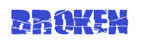 Broken font