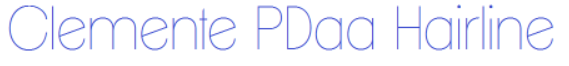 ClementePDaaHairlineFont