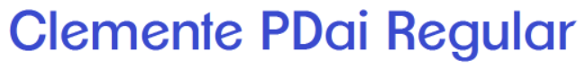 Clemente PDai Regular Font