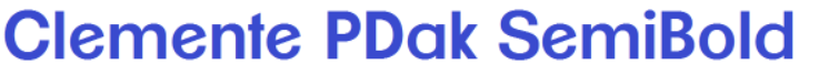 ClementePDakSemiBoldFont