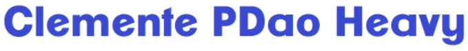 ClementePDaoHeavyFont