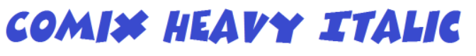 ComixHeavyItalicFont