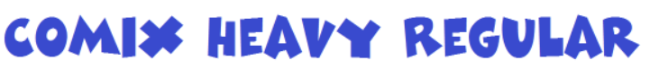 ComixHeavyRegularFont