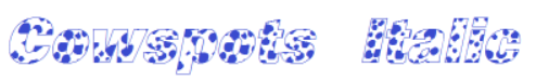 CowspotsItalicFont