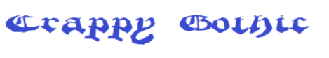 Crappy Gothic Font