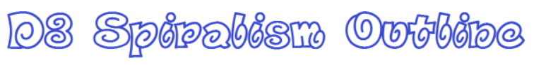 D3 Spiralism Outline Font