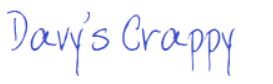 Davys Crappy Writing Font