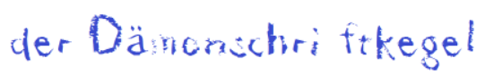 Der Damonschriftkegel Font