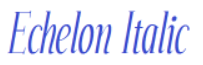 Echelon Italic Font