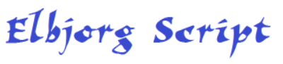 Elbjorg Script Font