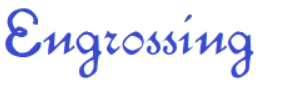 Engrossing Font