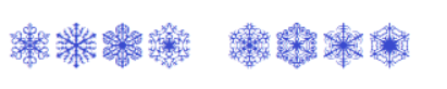 Faux Snow Dingbats