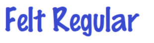 Felt Regular Font