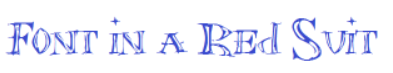 Font in a Red Suit