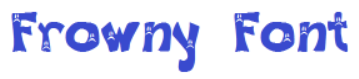 Frowny Font
