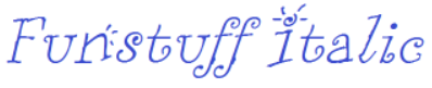 Funstuff Italic Font