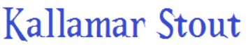 KalamarStoutFont