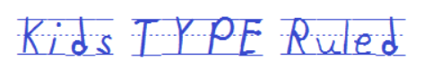 KidTypeRuledFont