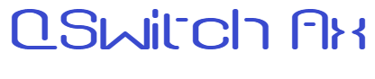 Q Switch Ax font