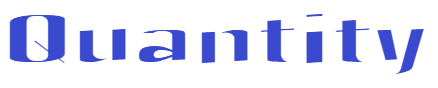 Quantity font