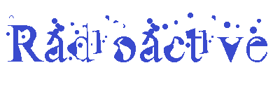 Radioactive font