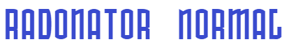 Radonator font family
