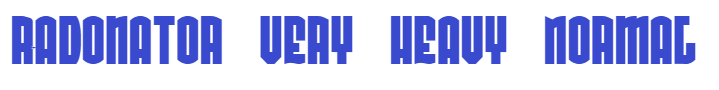 Radonator font family