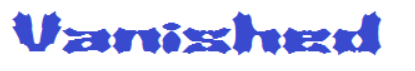 Vanished BRK Font