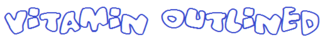 Vitamin Outlined Font