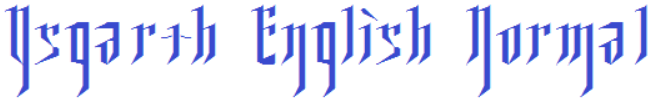 Ys Garth English Normal Font