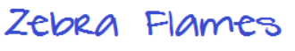 Zebra Flames Font